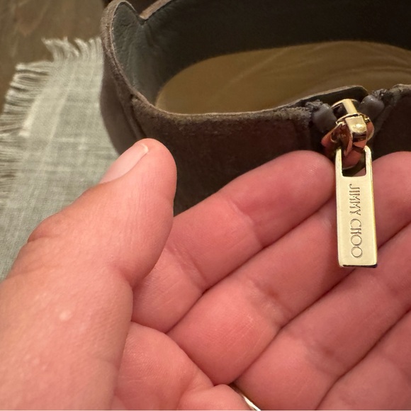 Jimmy Choo Taupe Mink Suede Boots - Picture 9 of 13